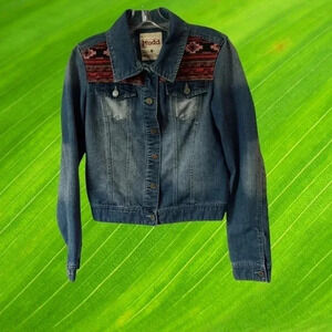 Mudd denim jean jacket size M blue color